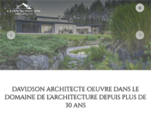 Tablet Screenshot of davidsonarchitecte.com